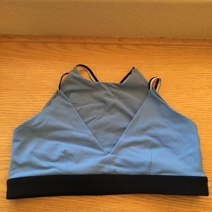 ALO Yoga Blue and Black Sports Bra